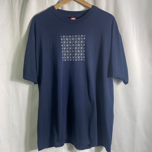 Element Skater Graphic T-Shirt Geometric Print Short‎ Sleeve Navy Blue Men's  XL - Picture 1 of 4
